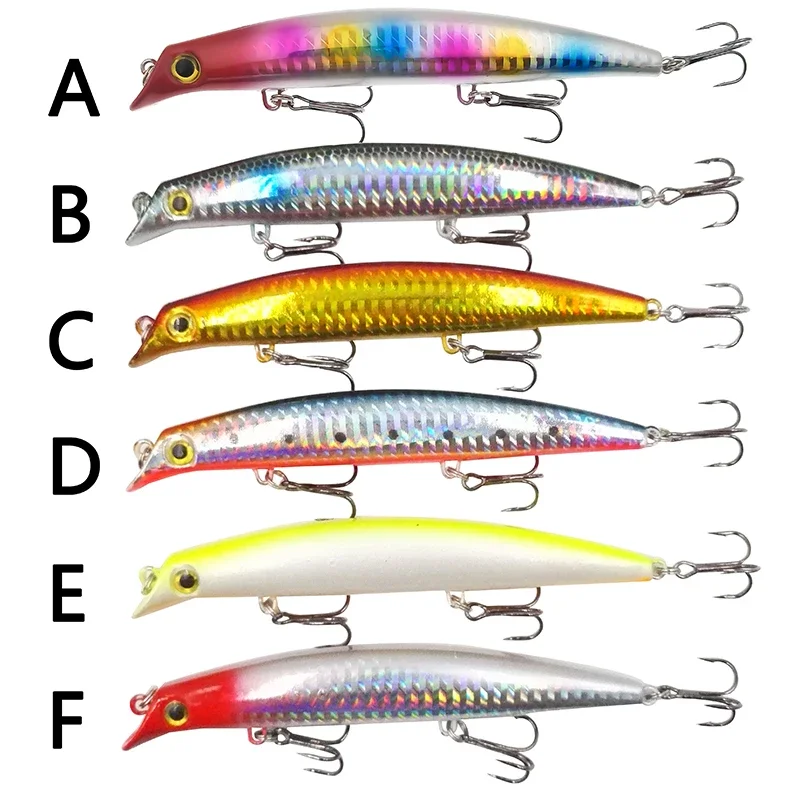 OUTKIT-señuelo de pesca láser, 1 unidad, 16g, 12cm, pececillo oscilante, señuelo flotante, cebo duro, Wobblers de pesca, Crankbait Artifici - imagen 3