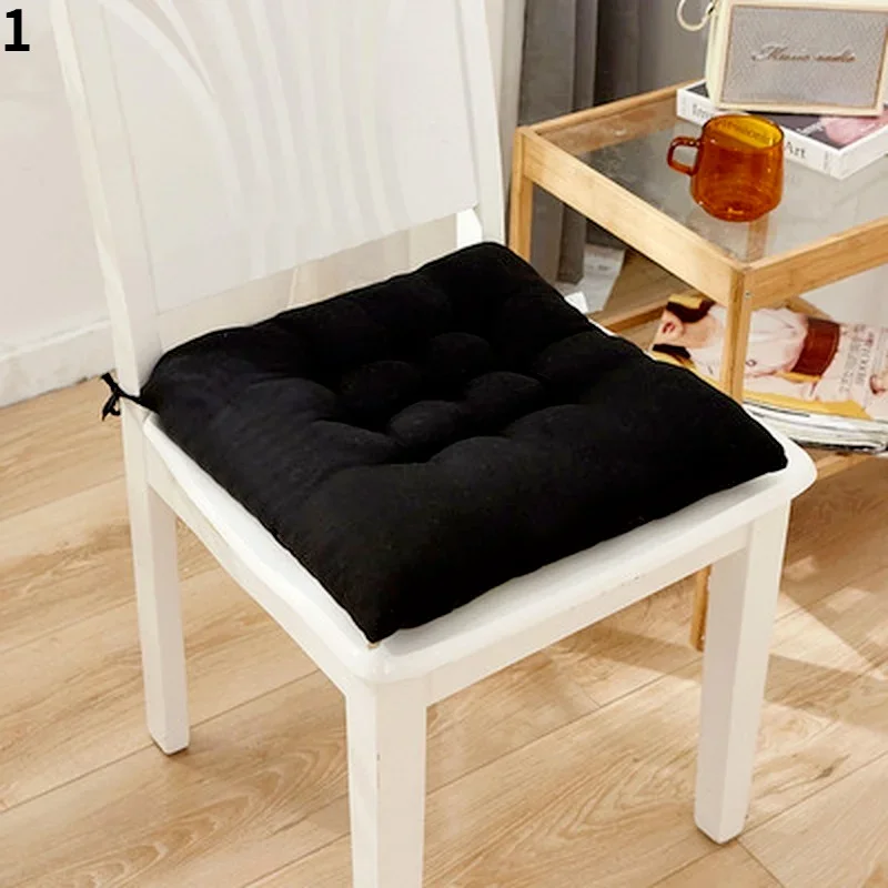 Cojín de Asiento 35x35cm con Ataduras – Silla, Oficina y Cocina - imagen 2
