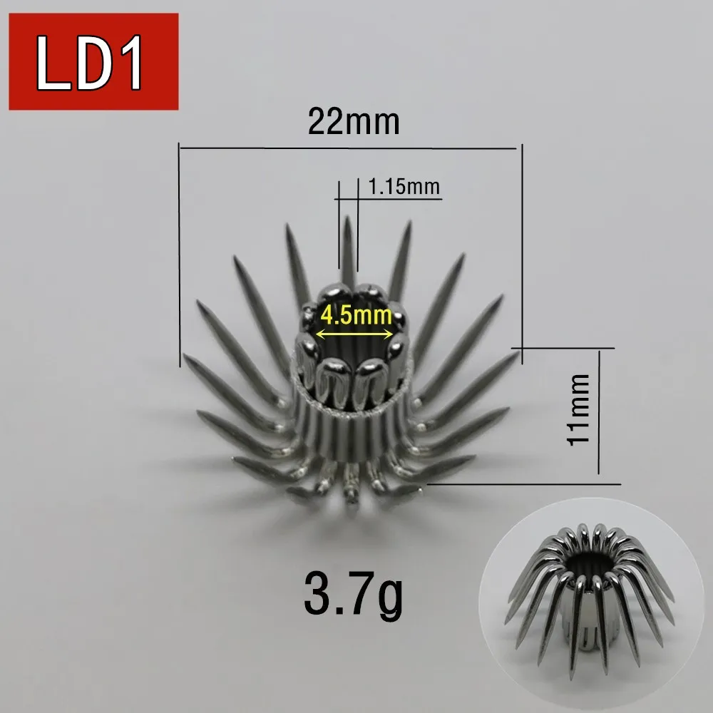 Anzuelo de calamar grande de acero inoxidable grueso, accesorios de calamar grande, pesca en barco oceánico, pulpo, sepia, 10 Uds. - imagen 4