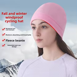 Gorros Polar de lana para correr para invierno, gorro cálido a prueba de viento para correr, gorro deportivo de invierno, absorción suave del sudor, gorro cálido para exteriores, pesca