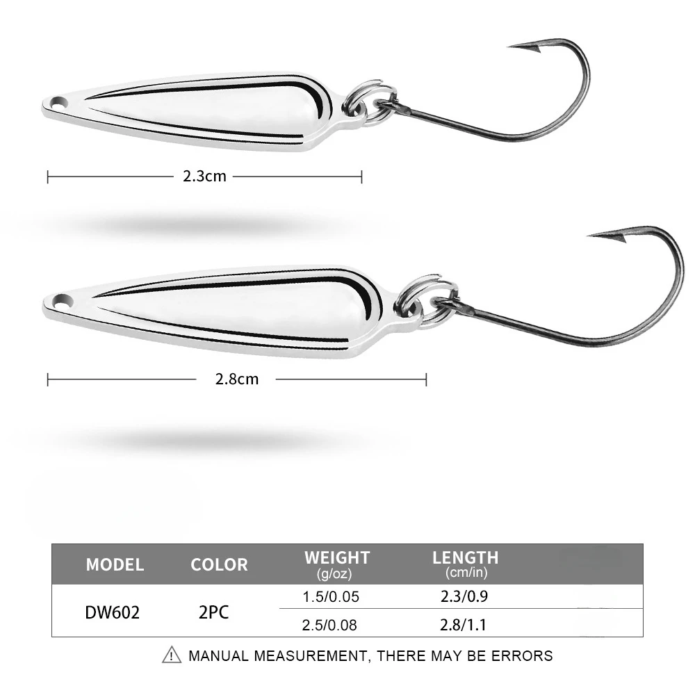 Cebo con forma de cuchara, 1,5g, 2,5g, Micro objeto, raya blanca, Boca de caballo, boca rizadora, carretera, Sub cebo falso, lentejuelas de Metal de largo alcance - imagen 3