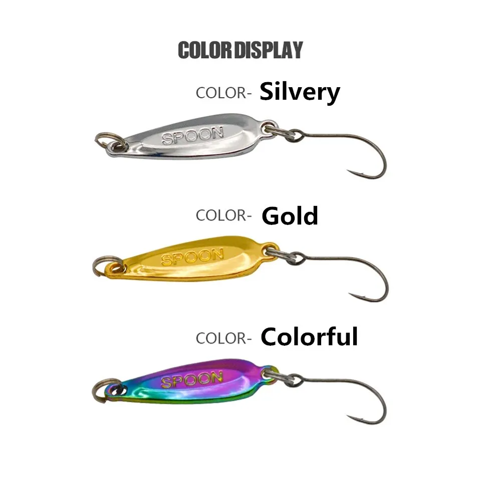 MUKUN-Señuelos de Pesca giratorios de Metal, 1 piezas, 1,1g/2,2g/3,5g/5g/7g, cebos duros artificiales Isca para lubina, herramientas de pesca en agua salada - imagen 5