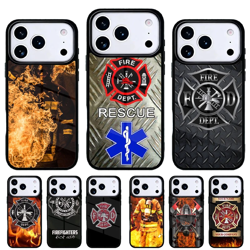 Funda diseño bombero para iPhone 17 Pro Max – Carcasa trasera