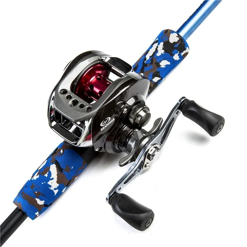 Caña de pescar giratoria de fibra de carbono, 1,8 m, peso del cebo, 3-20g, depósito, estanque, río, señuelo rápido - imagen 5