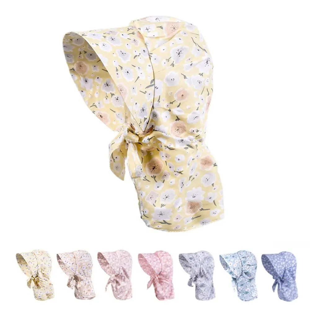 Funda protectora de verano con estampado Floral, gorros de protección solar coloridos Anti-UV, resistente al viento, secado rápido, sombrero de pesca al aire libre, protección facial - imagen 4