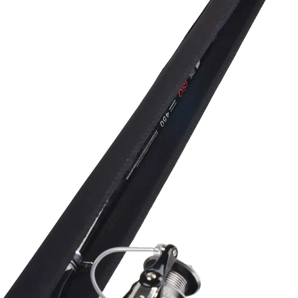 Bolsa de caña de pescar elástica multifuncional, bolsa de almacenamiento de aparejos de pesca plegable con apertura lateral, cubierta protectora portátil para caña de pescar - imagen 2
