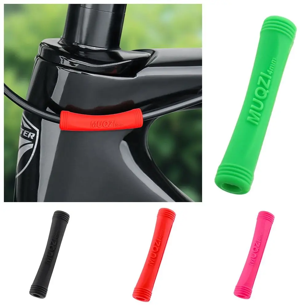 10 Uds. Tubos protectores de cables de bicicleta funda protectora Paintrubber freno de cambio protección de marco de tubo de goma - imagen 3