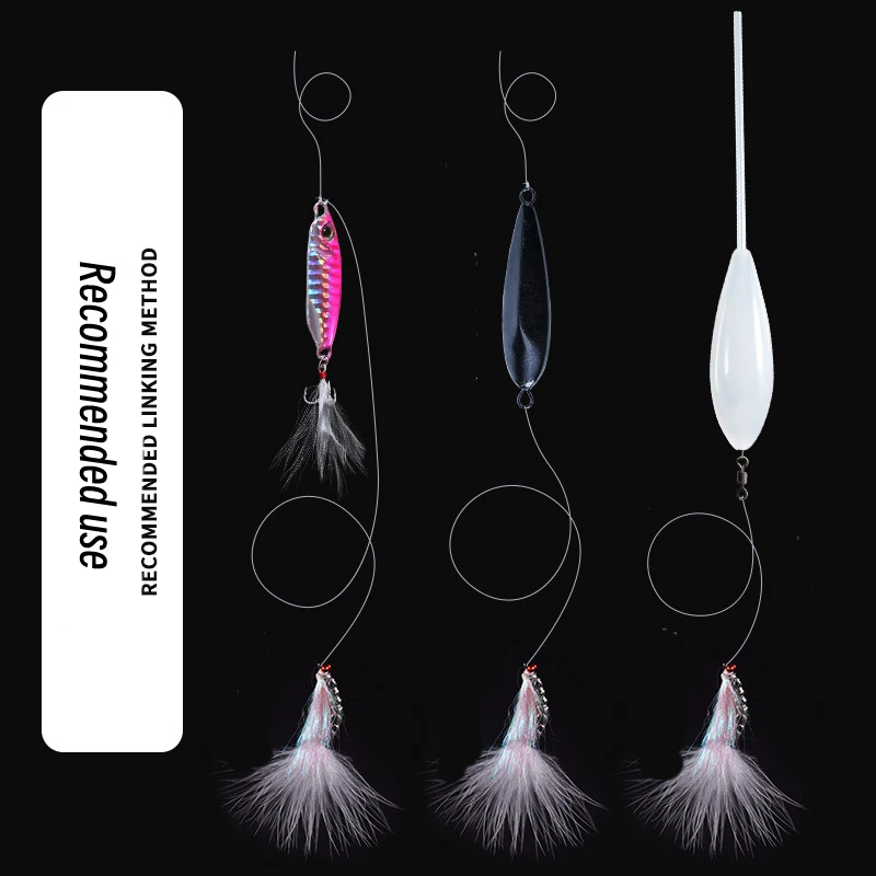 ZYZ-cebo de pesca con mosca, 5 uds., señuelo falso Artificial mejorado, anzuelos de pesca, cebo de pesca de mar y agua dulce, cebos postizos profesionales - imagen 3