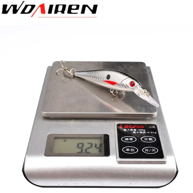 Señuelos de pesca de pececillo láser, 10cm, 9,2g, cebo duro Artificial, ojos 3D, Wobblers de pesca, Lucio, carpa, lubina, aparejos de pesca, 1 ud. - imagen 5