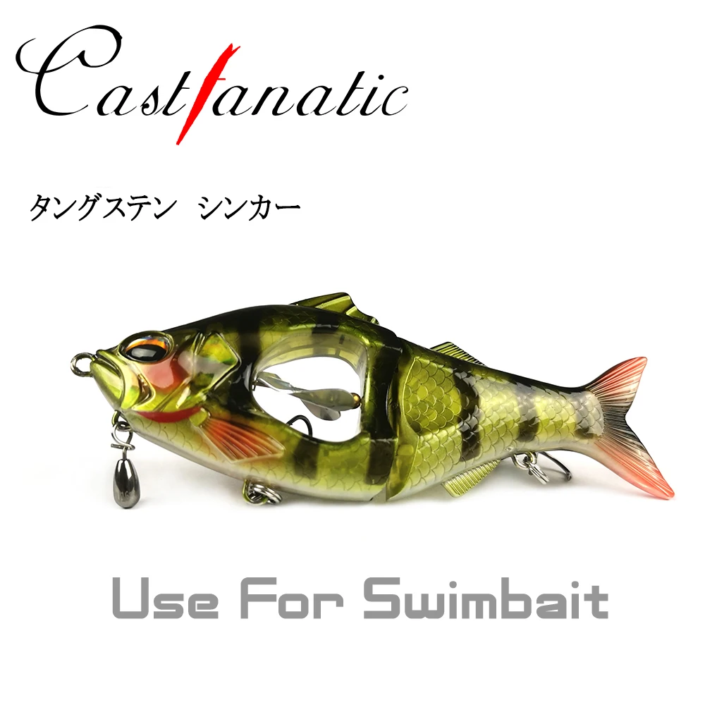 Castfanatic 1,8g-21g pesas de tiro de gota plomos gancho conector línea pesca peso plomo para accesorios de pesca de lubina - imagen 5