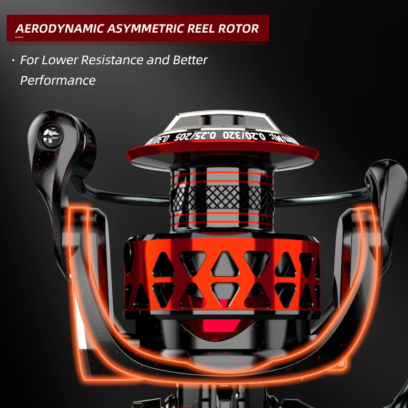 MEREDITH-carrete de pesca giratorio serie SF 10 + 1, rodamientos de acero inoxidable, 8KG, máxima arandela de arrastre para pesca en el mar, pesca de carpa - imagen 3