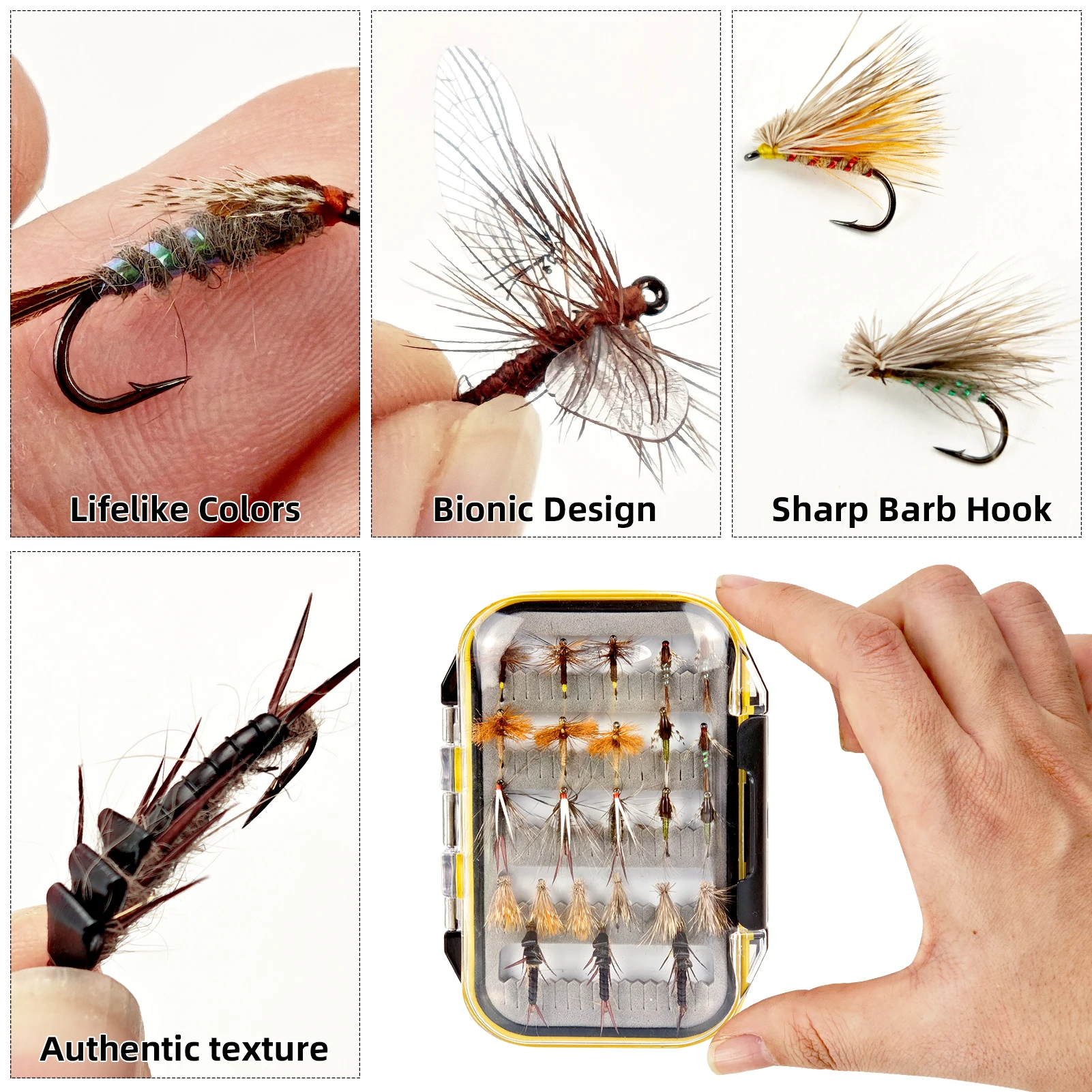 Moscas Artificiales Free Fisher para pesca con mosca, trucha y lubina - imagen 3