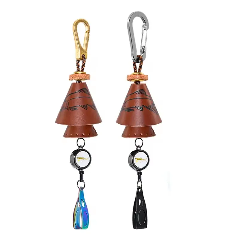 WEIHE-Bolsa de lentejuelas de cebo portátil, campana de contenedor de lentejuelas, cuero de imitación impermeable, hecho a mano cebo de pesca, campana de bolsa de lentejuelas - imagen 4