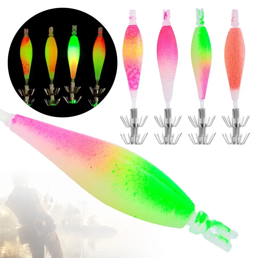 4 unids/pack 7g 90mm suministros de pesca accesorios de pesca plantilla de señuelo suave anzuelos de calamar cebos artificiales anzuelos - imagen 4