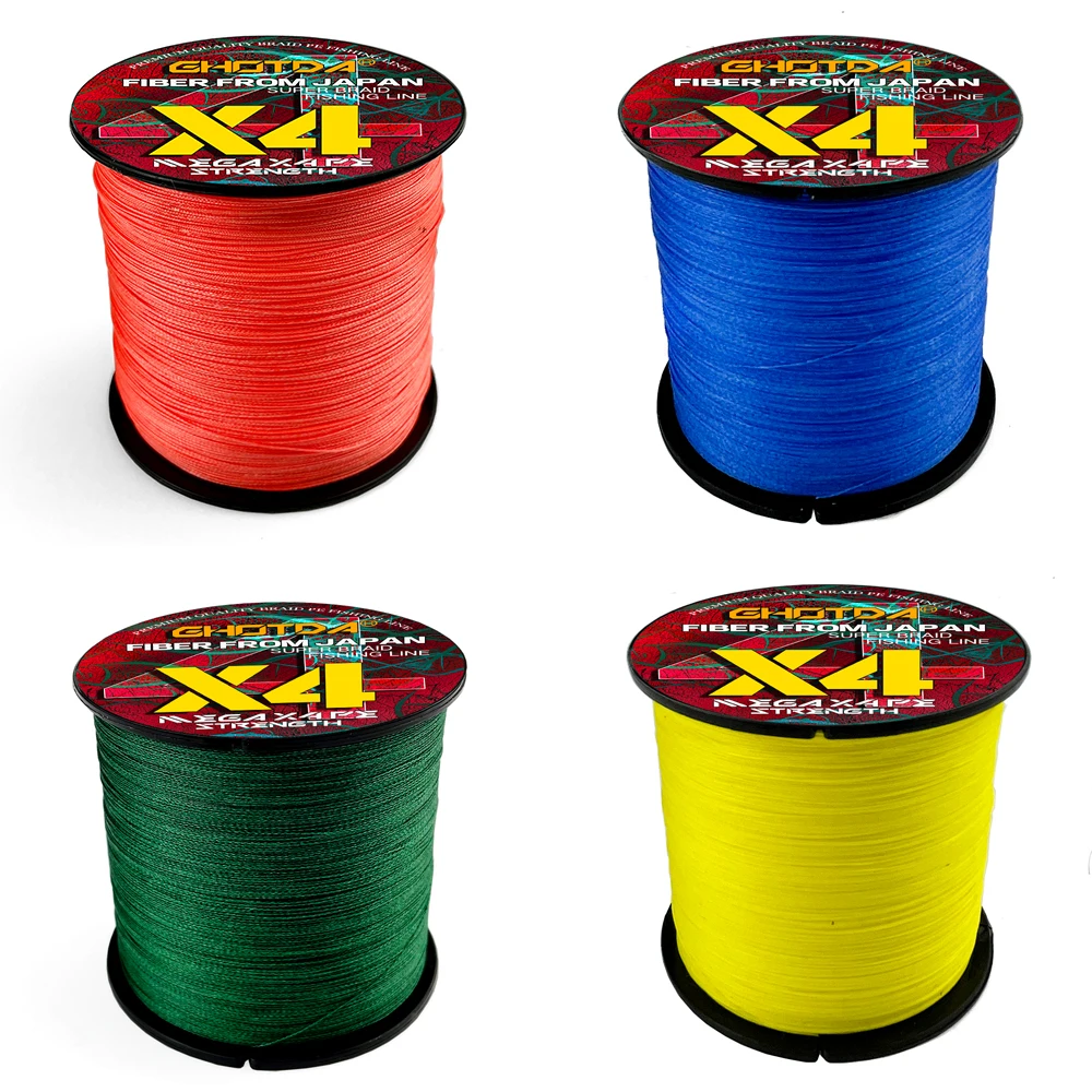 GHOTDA Sedal Trenzado 4 Hebras - Línea Multifilamento para Pesca - imagen 2