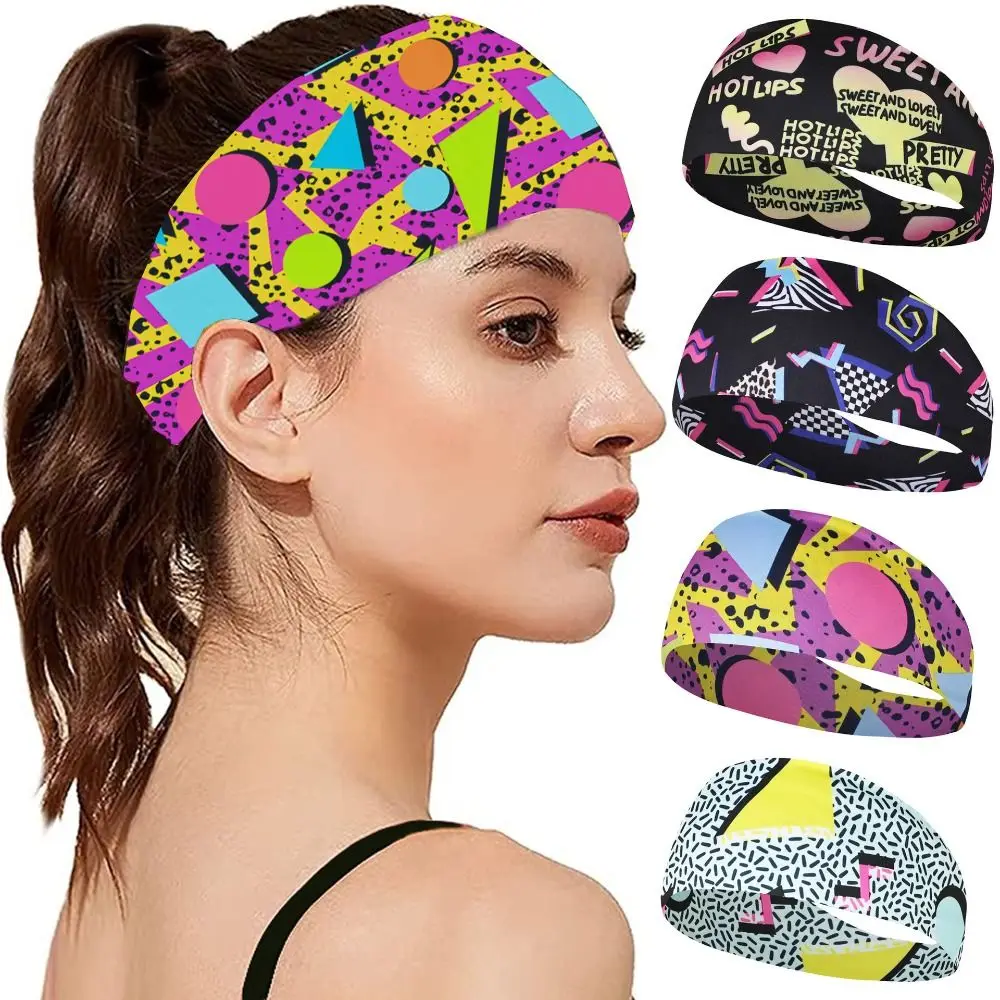 Diadema con estampado de moda para ciclismo y Yoga, banda para el sudor deportiva para hombres, bandas para el pelo de Yoga, bandas para el sudor para la cabeza, accesorio de seguridad deportiva