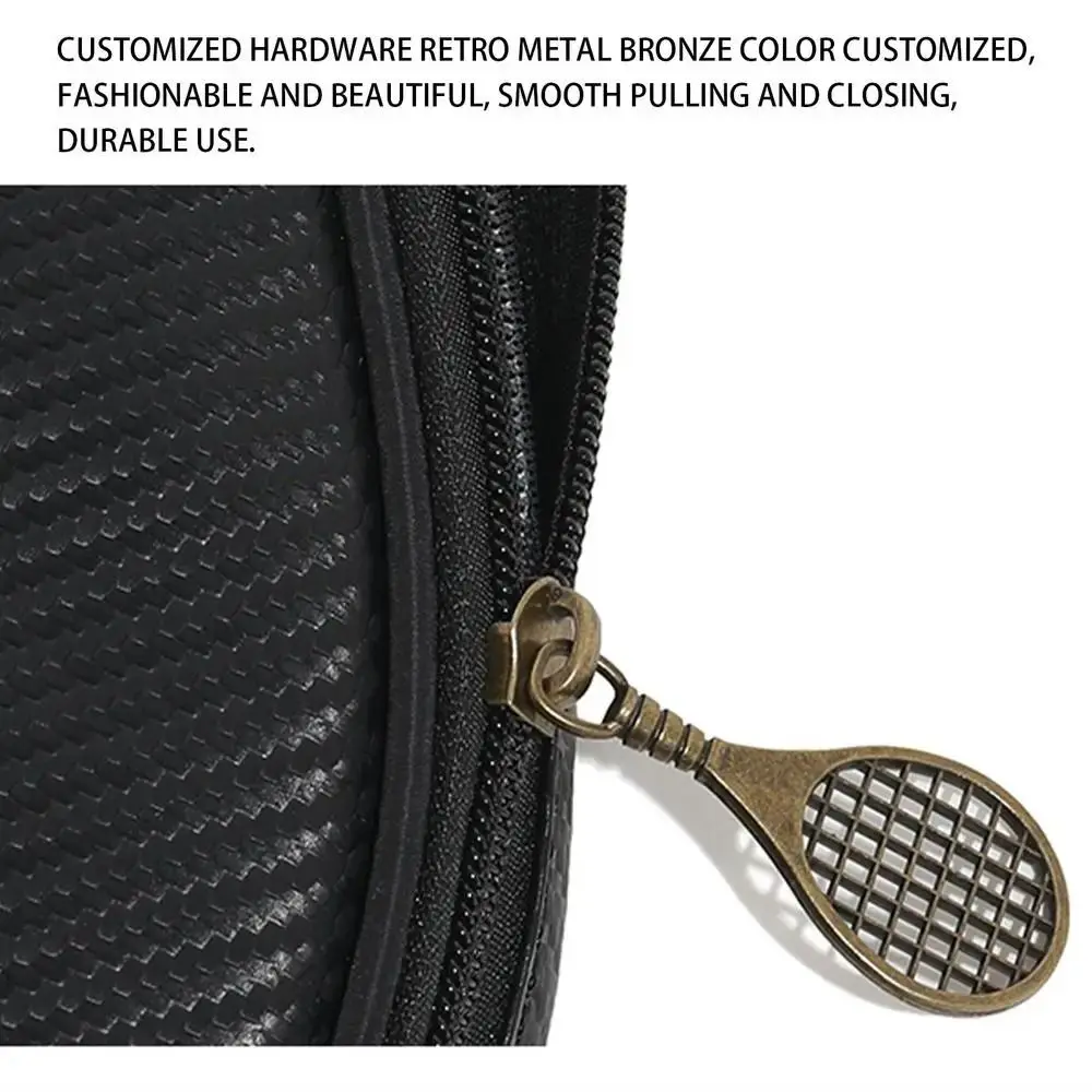 Bolso cruzado de hombro para Pickleball, funda de paleta de Pickleball ajustable de gran capacidad, correas cómodas, bolsa deportiva negra para Fitness - imagen 3