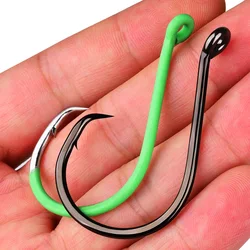 Anzuelos circulares para carpa y lubina — acero carbono fluorado