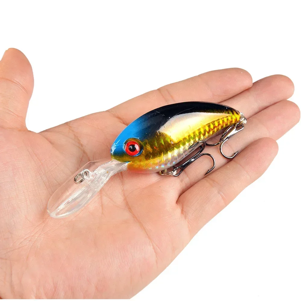 1 Uds señuelo de Pesca Minnow 100mm14g cebo duro Topwater Wobbler Jig cebo Crankbait carpa lubina rayada Pesca aparejos de Pesca SwimBait - imagen 5