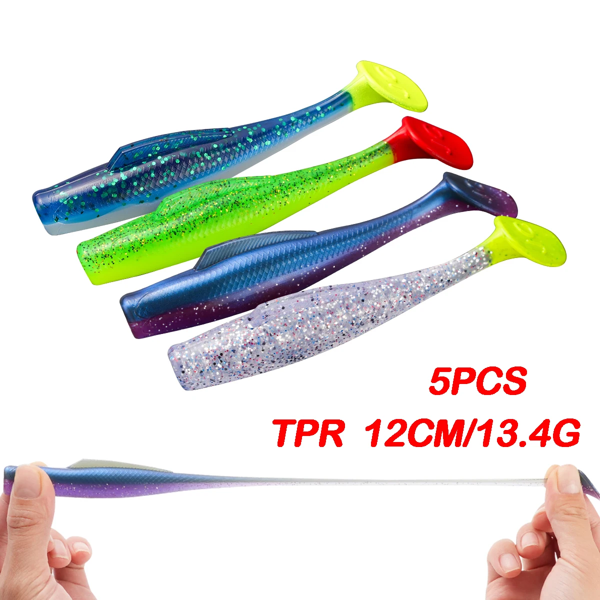 Señuelo de pesca suave Johncoo, 12cm, 13g, cebo de pesca flotante para peces grandes, señuelos blandos de alta calidad - imagen 4