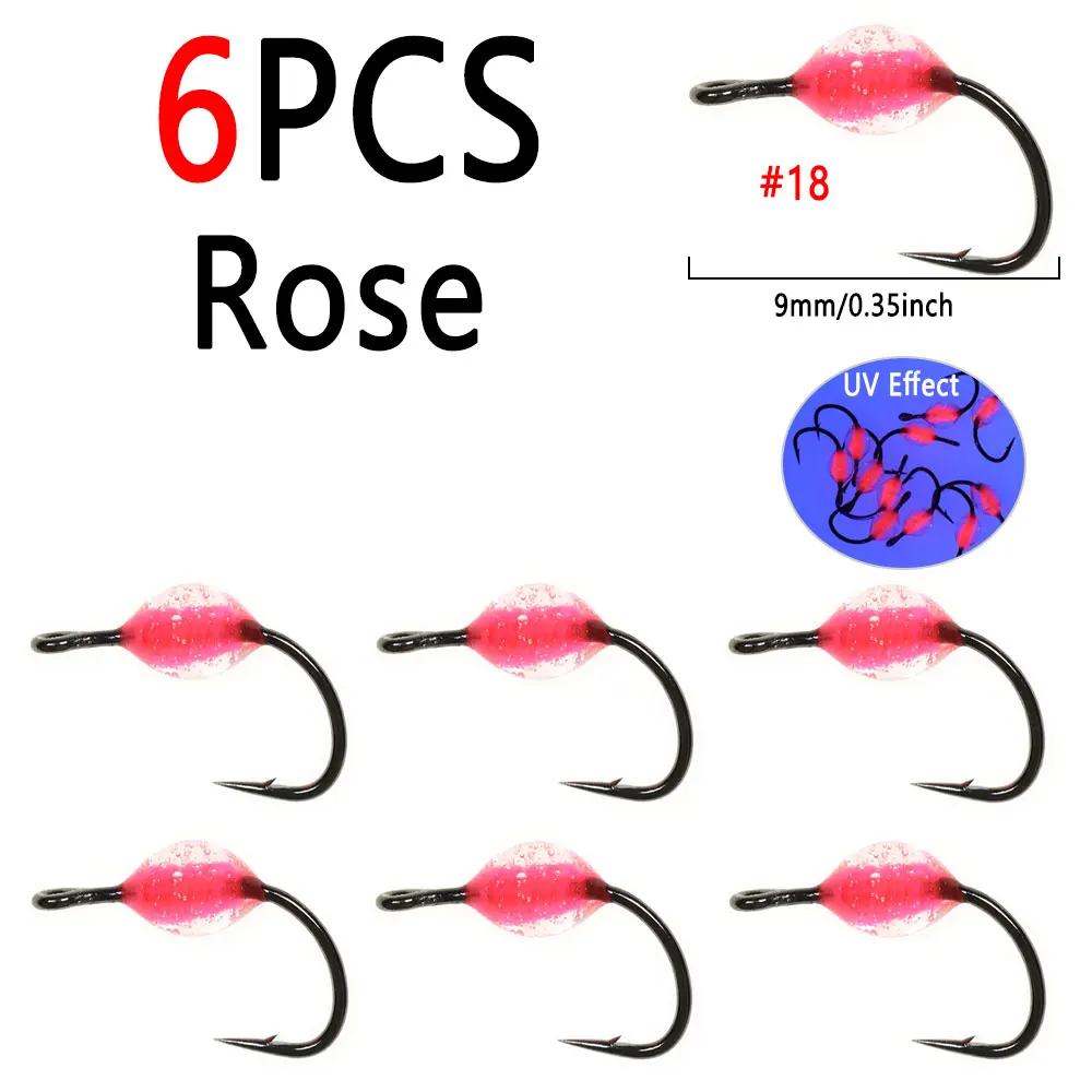6pcs  Rose