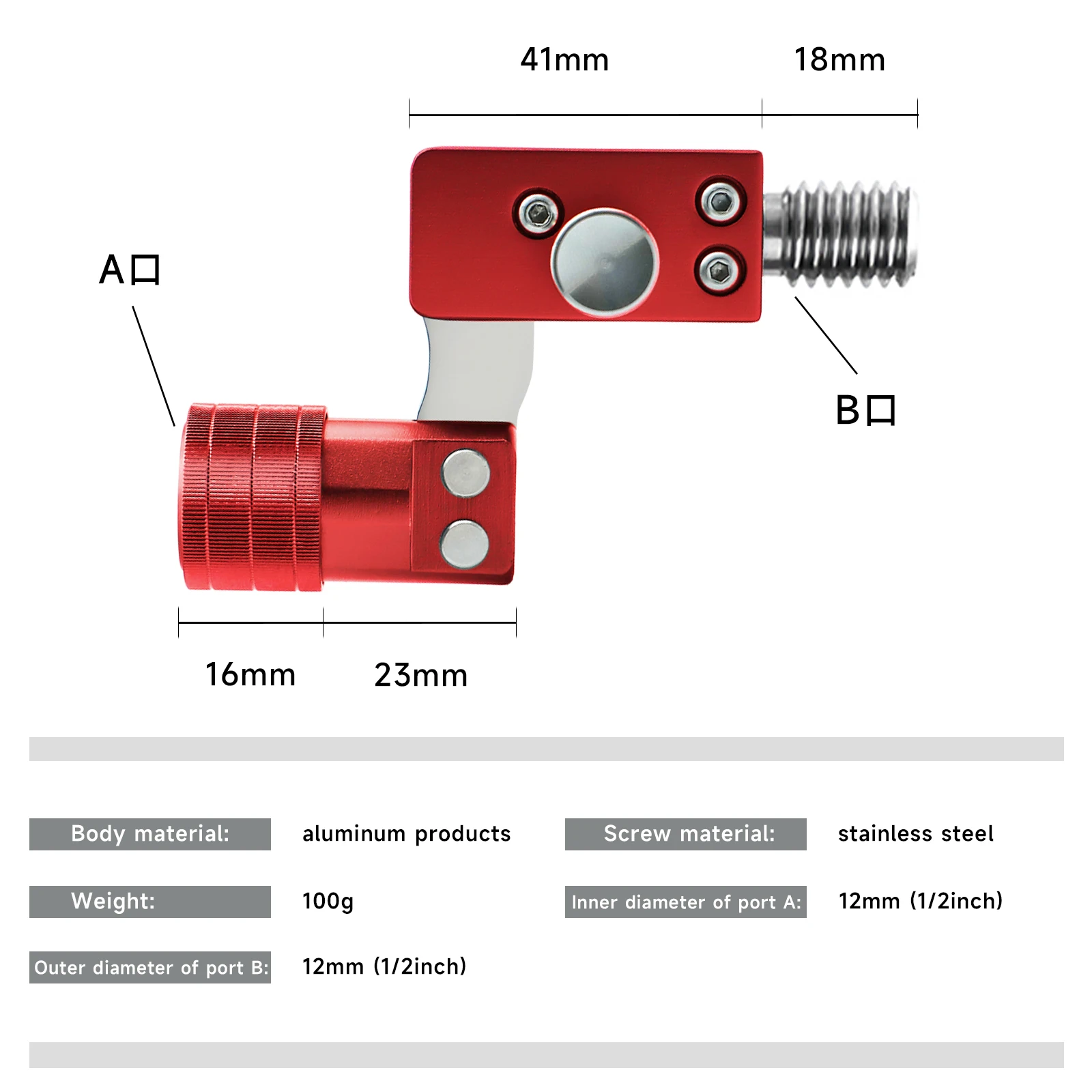 SANLIKE-Junta plegable para caña de pescar, accesorio de acero inoxidable con rosca de 1/2 pulgadas, adaptador de red, conector - imagen 5