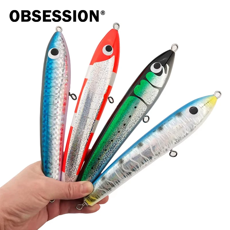 Obsession WD101 Señuelo de madera Topwater – Flotante para curricán marino