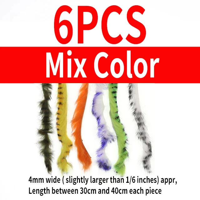 6pcs mix color