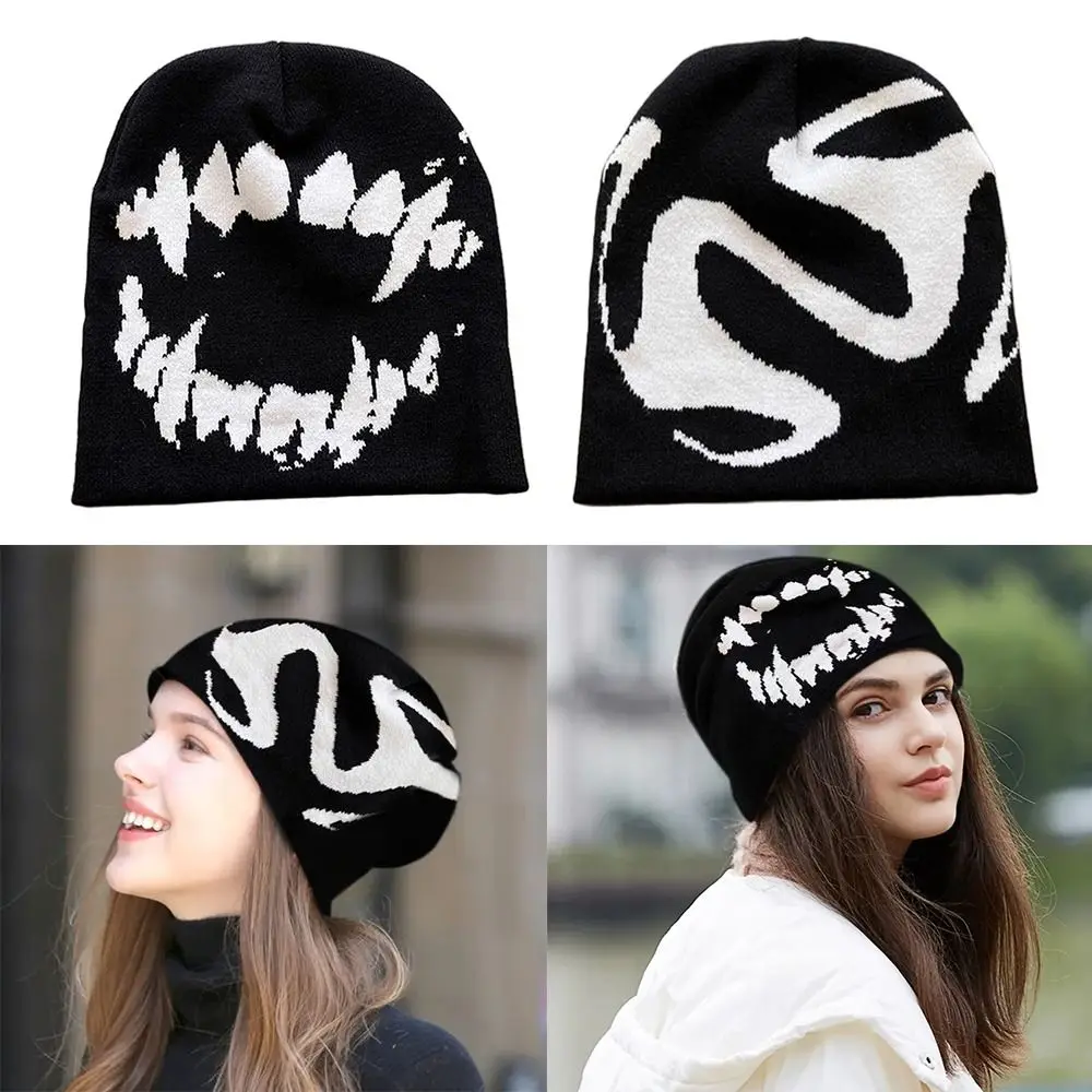 Gorra de pesca cálida tejida Jersey estilo streetwear Y2K mujer