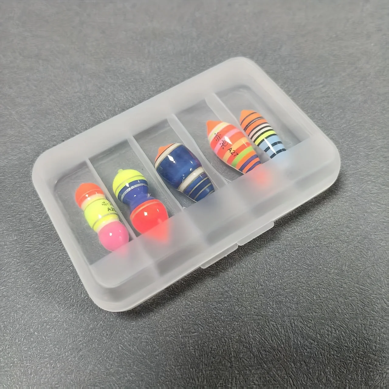 Paquete de 5 Mini flotadores de peces, flotadores de pesca en hielo definitivos, calendario de Navidad perfecto, regalo para cangrejo y panfish - imagen 4