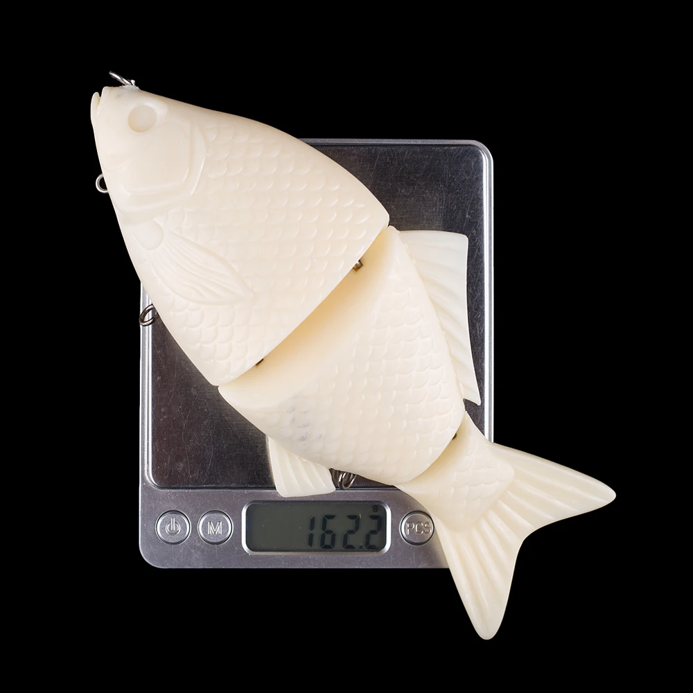 Hanlin-señuelo de pesca Artificial, anzuelo de plástico duro, sin pintar, 20CM, 160G - imagen 3