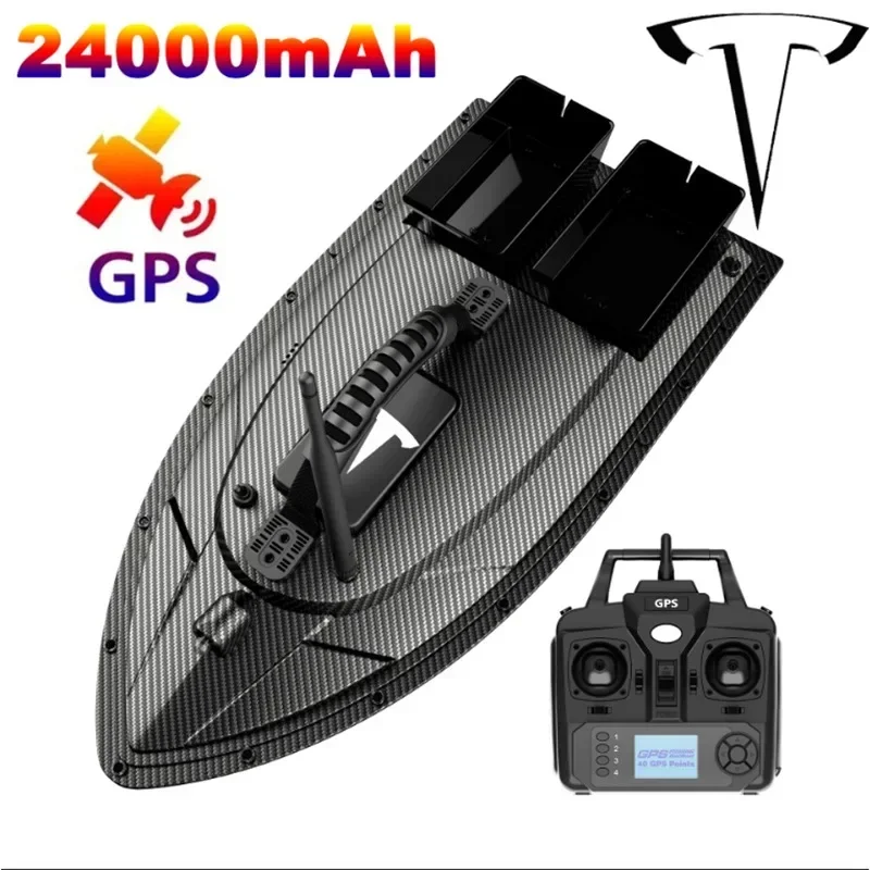 MBLN Barco de cebo de pesca con baterías duales, retorno automático, alerta de baja potencia y construcción duradera e impermeable.VX - imagen 5