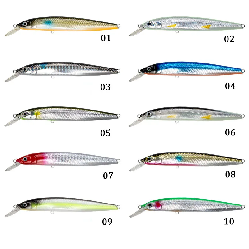 Water Sniper-señuelo de pesca de hundimiento lento, Wobbler, Minnow, 100mm, 10g, lubina, Lucio, agua salada, cebo duro de plástico, accesorios - imagen 3