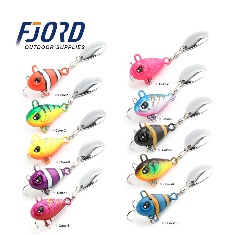 FJORD Señuelo Vib 7-21g Giratorio Metal orilla - imagen 5