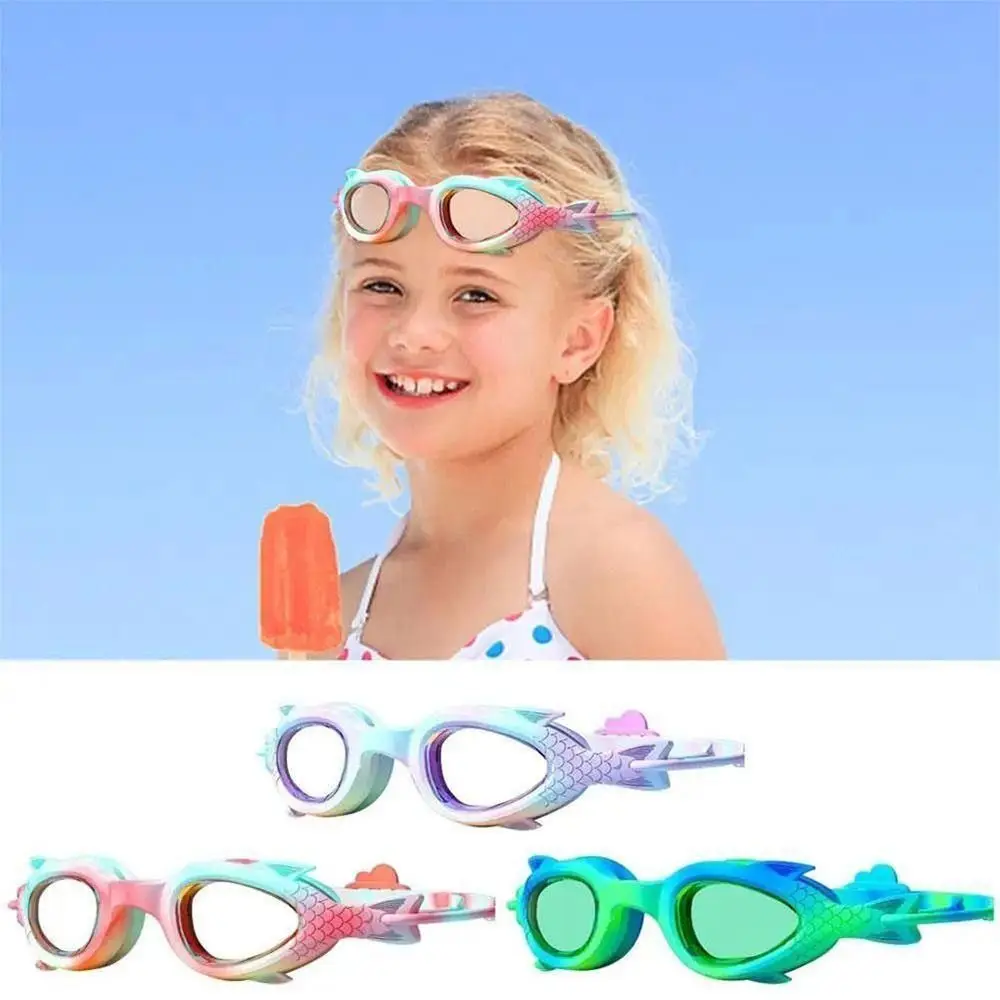 Gafas de natación de verano para niños con dibujos animados HD, antivaho, impermeables, bonitas gafas de buceo para niños - imagen 3