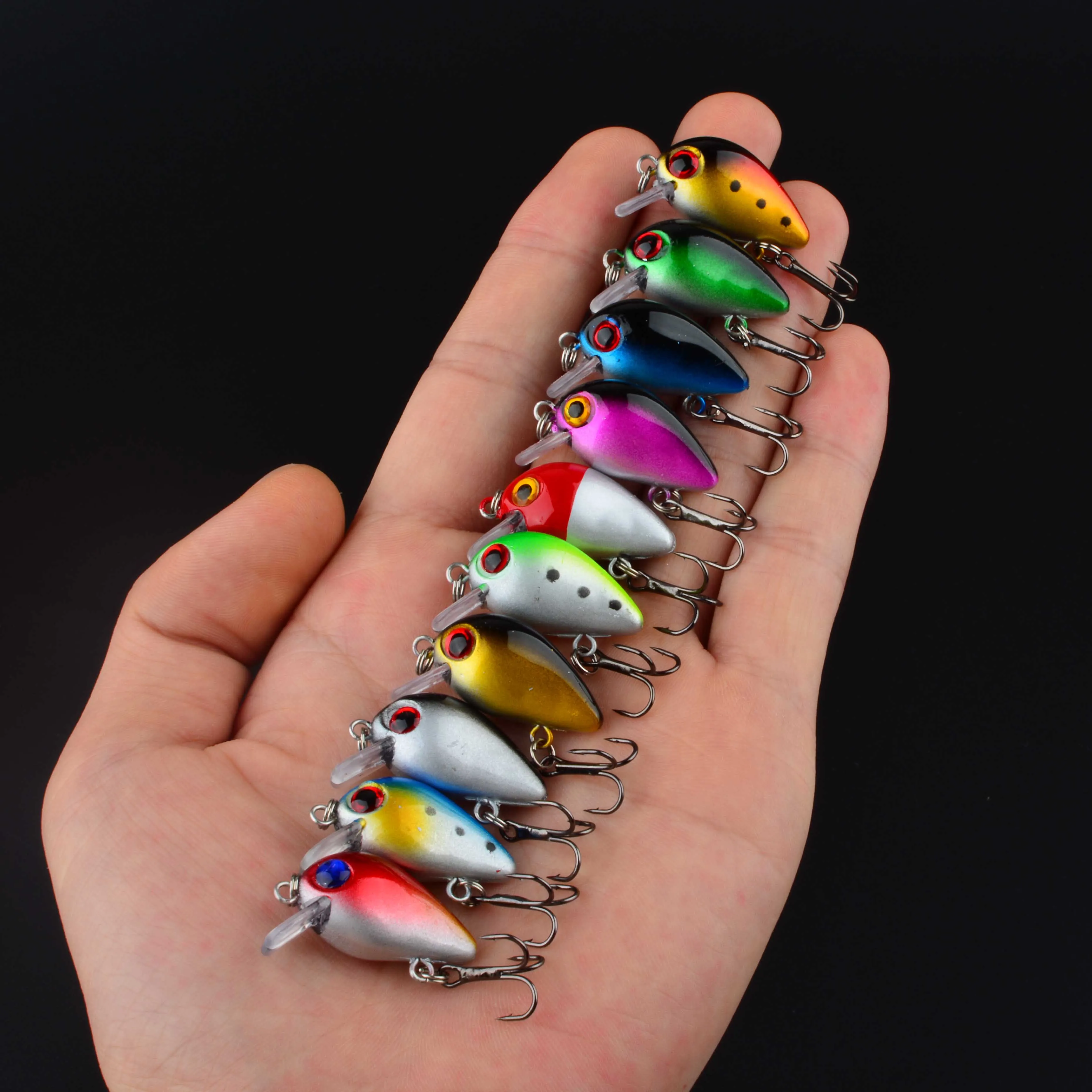 Mini Crankbait pececillo duro – Señuelo topwater realista para pesca deportiva - imagen 5
