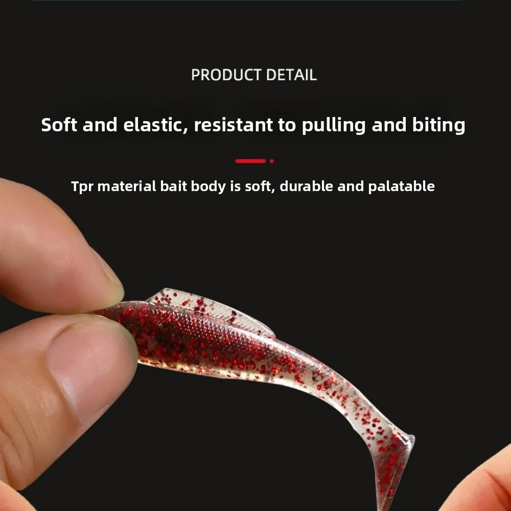 10 Uds señuelo de pesca suave 55mm 1,65g 65mm 2,65g cebos de plástico TPR Swimbait señuelo de Jigging cebos artificiales flotante gusano suave loco - imagen 2