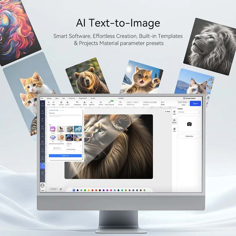 ATOMSTACK Swift – Grabador láser para madera, acrílico y cuero - imagen 2
