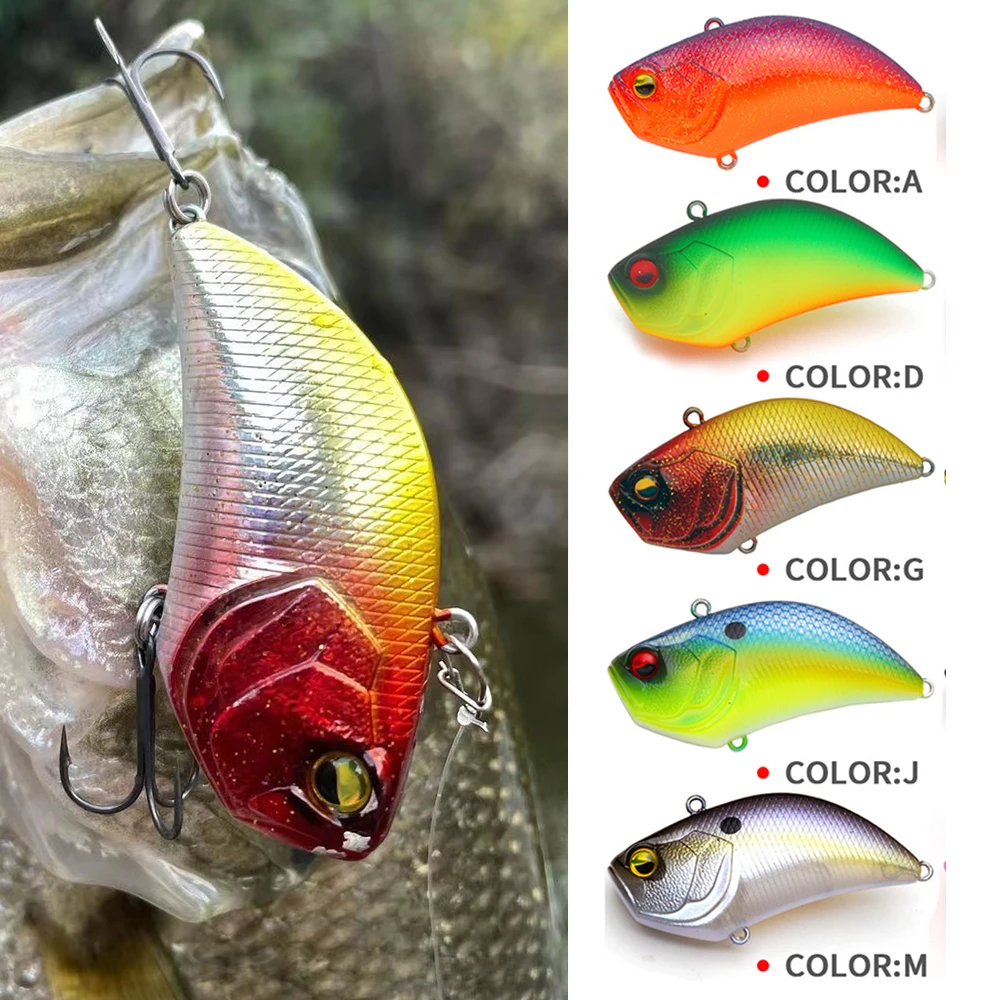 Señuelo de Pesca Crankbait Wobbler sin labios, 54mm/15g, hundimiento en hielo, nivel de vibración, señuelo Vib para Lucio, cebo duro, Pesca Isca