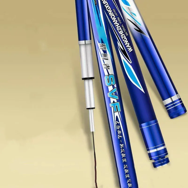 Caña de pescar ultraligera de carbono, aparejos de pesca de caña de pescar, superligera, telescópica, 3,6-9m, 8H, 10H - imagen 4