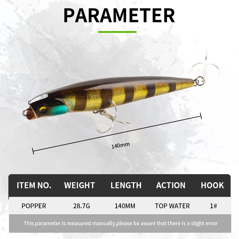 MAGIC WORKS-señuelo de pesca en forma de S, cebo duro Artificial de plástico ABS, aparejos de pesca, 140mm/28,7g, 8 colores - imagen 2