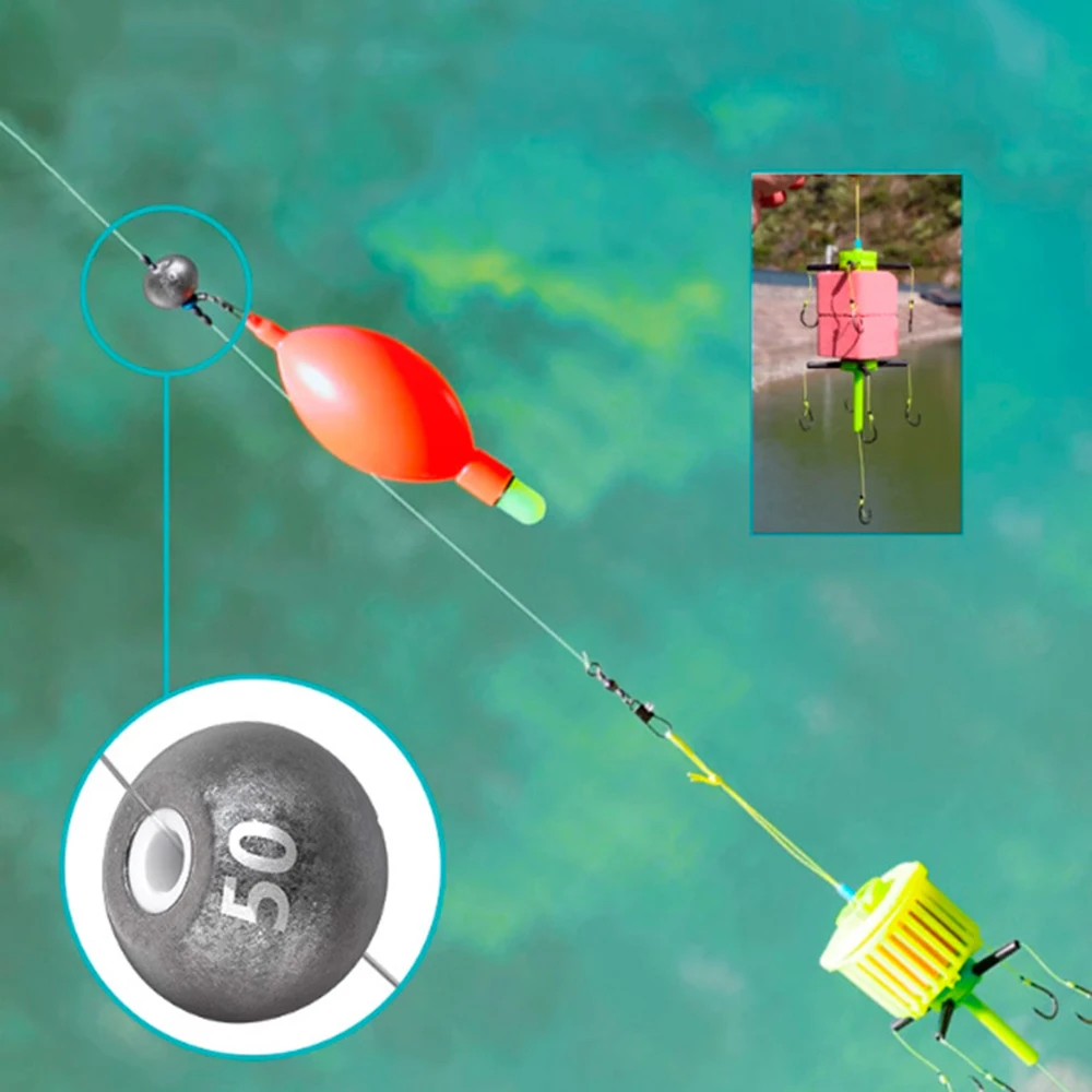 1/3 Uds. Cuentas de porcelana de oliva colgante de plomo cerámica posición central poste de lanzamiento hundimiento colgante hueco suministro de equipo de pesca - imagen 4