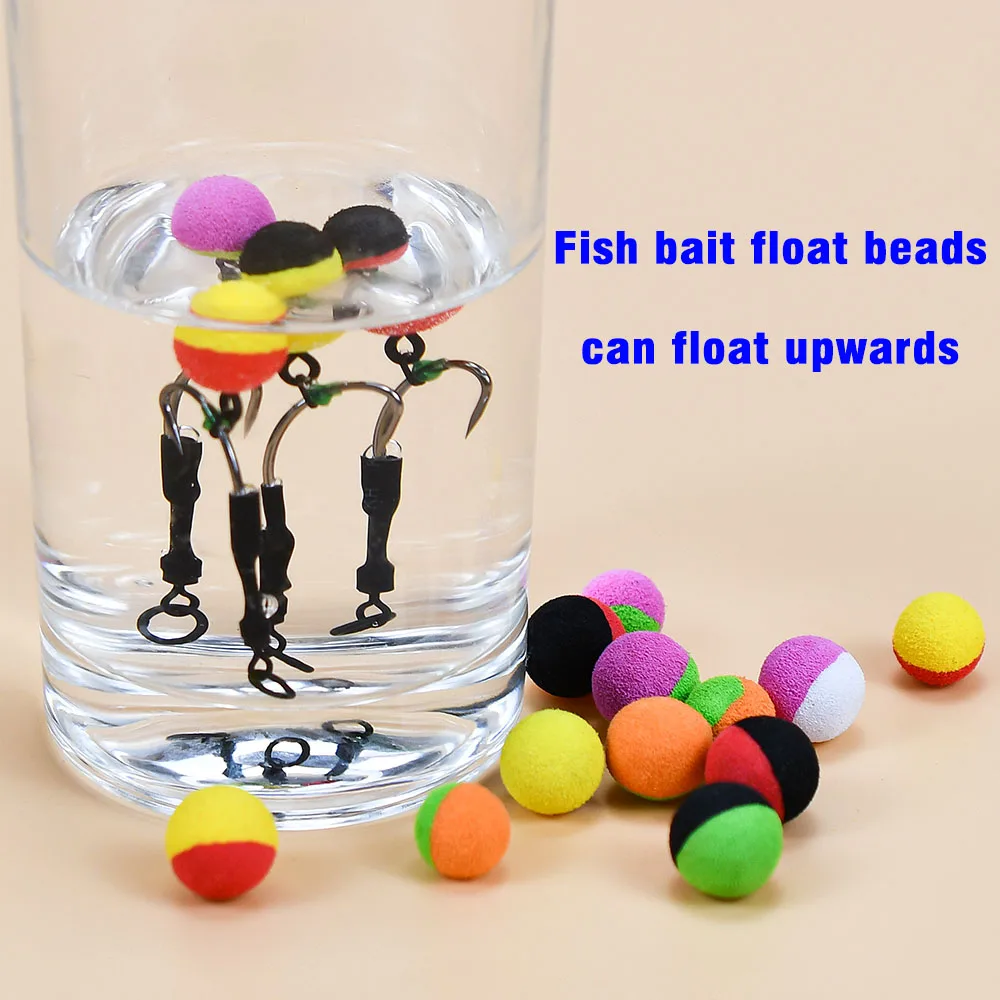 14 unids/caja Boilies emergentes pesca de carpa bola de espuma 10mm 12mm flotabilidad carpa cebo aparejo de pelo método alimentador pesca Boilies flotantes - imagen 3