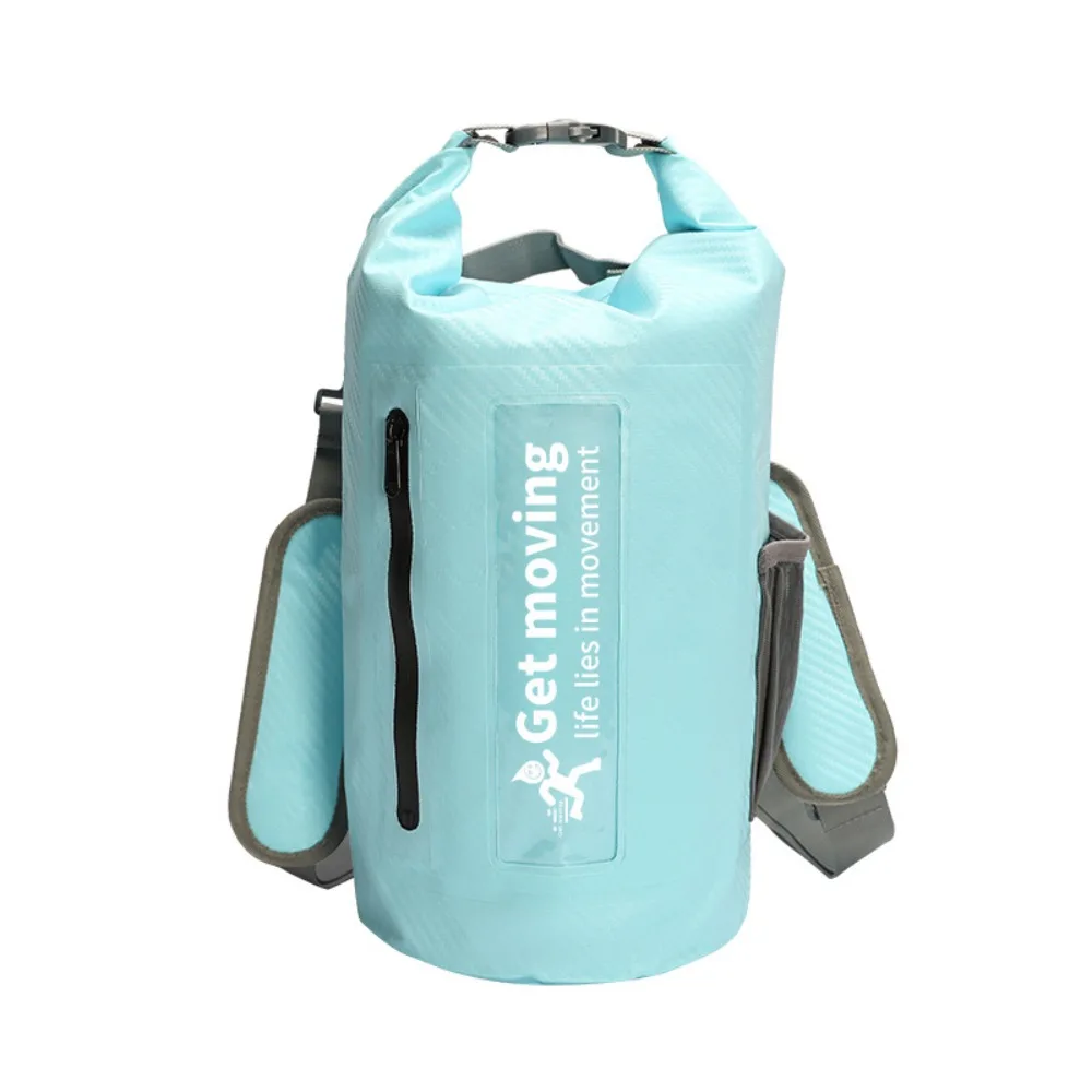 Bolsa seca impermeable de 20L con correas para los hombros, bolso tipo cubo para natación de gran capacidad, mochila de playa plegable ligera, playa de verano