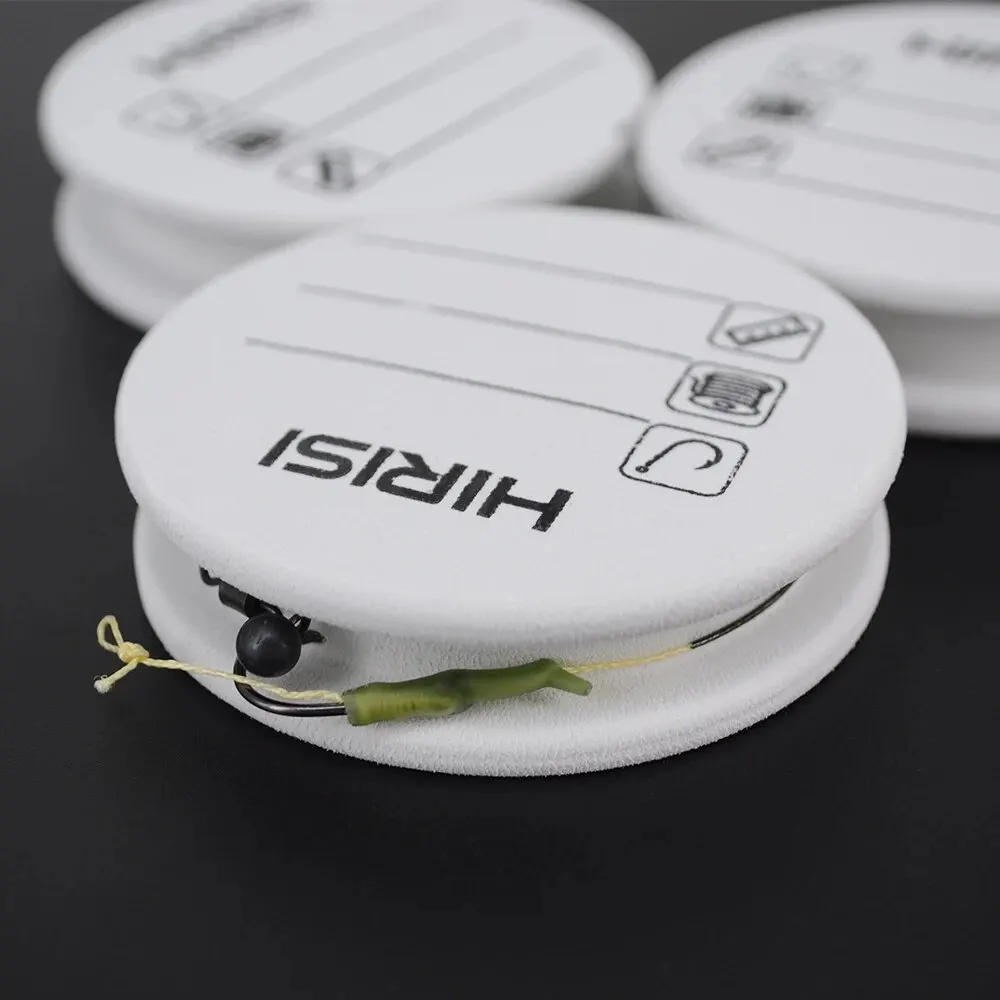 Hirisi, 10 Uds., carretes de espuma EVA, aparejo de Pesca de carpa, bobinadoras, línea líder, tablero de alambre, tablero de línea de bobinado, gancho, aparejo de almacenamiento de Pesca - imagen 4