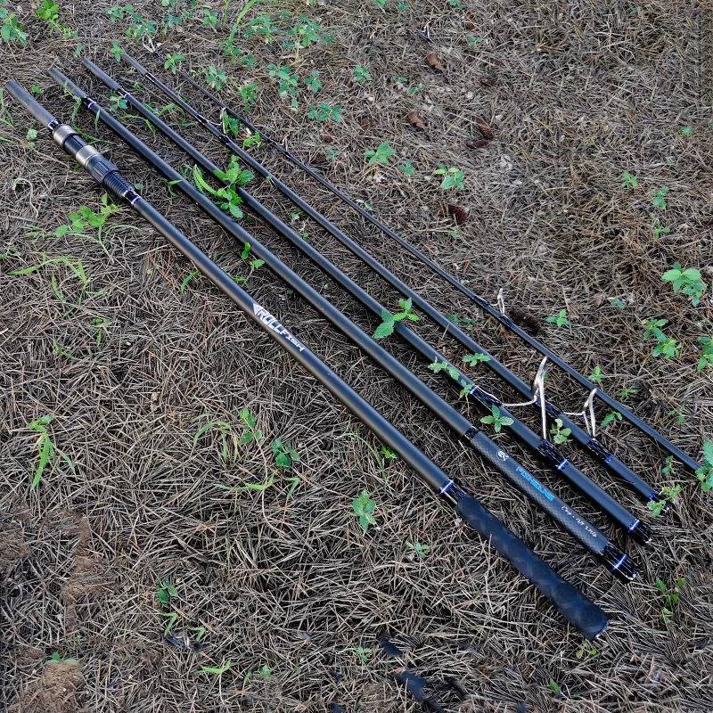 Caña de pescar portátil de fibra de carbono para carpa, caña de pescar de tiro largo de múltiples secciones, biblioteca europea, 3,6 m/3,9 m/4,2 m - imagen 5