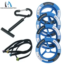 Maximumcatch-línea de pesca con mosca Tippet 100% de fluorocarbono, 50m/55Yds 1X-6X, líder con soporte y Tender