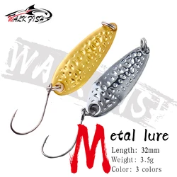 Walk Fish Cucharita para trucha – Cuchara metálica con ganchos afilados