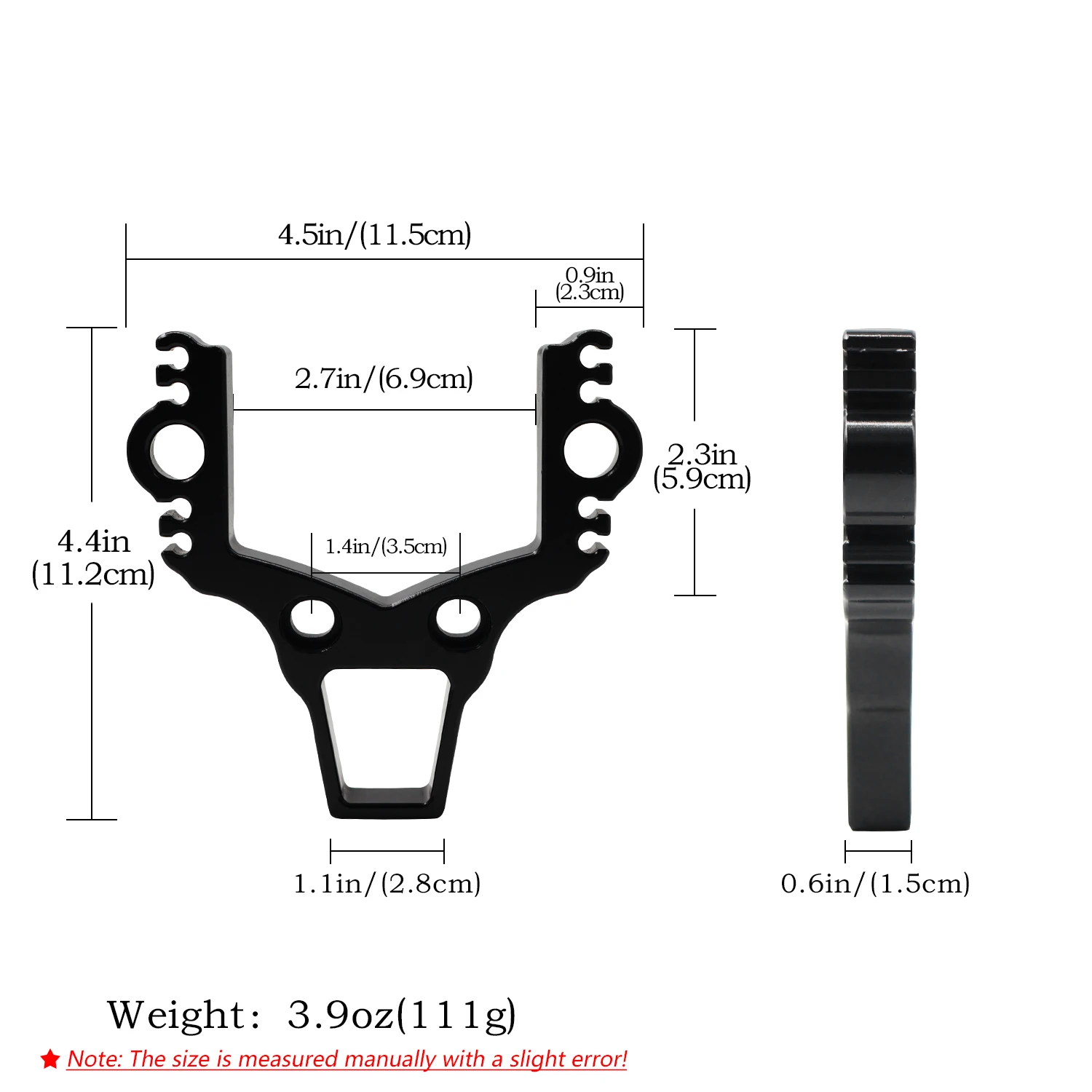 Cabeza de tirachinas multifuncional de aleación de aluminio, accesorios especiales para tirachinas DIY, piezas de tirachinas largas, conjunto de tirachinas - imagen 2