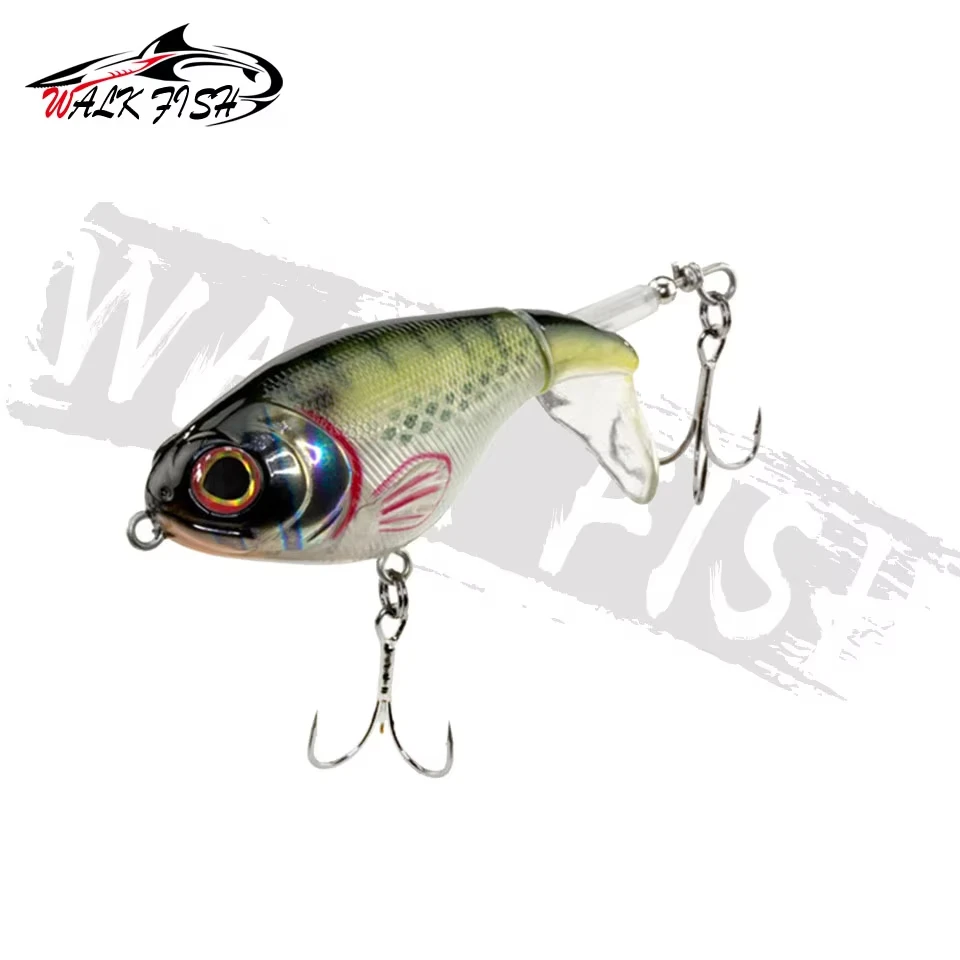 WALK FISH 75mm 17g señuelo tipo lápiz Topwater Spinner Señuelos de Pesca lubina Whopper Plopper Rana Swimbait Trolling Pesca Whopper Plopper - imagen 2